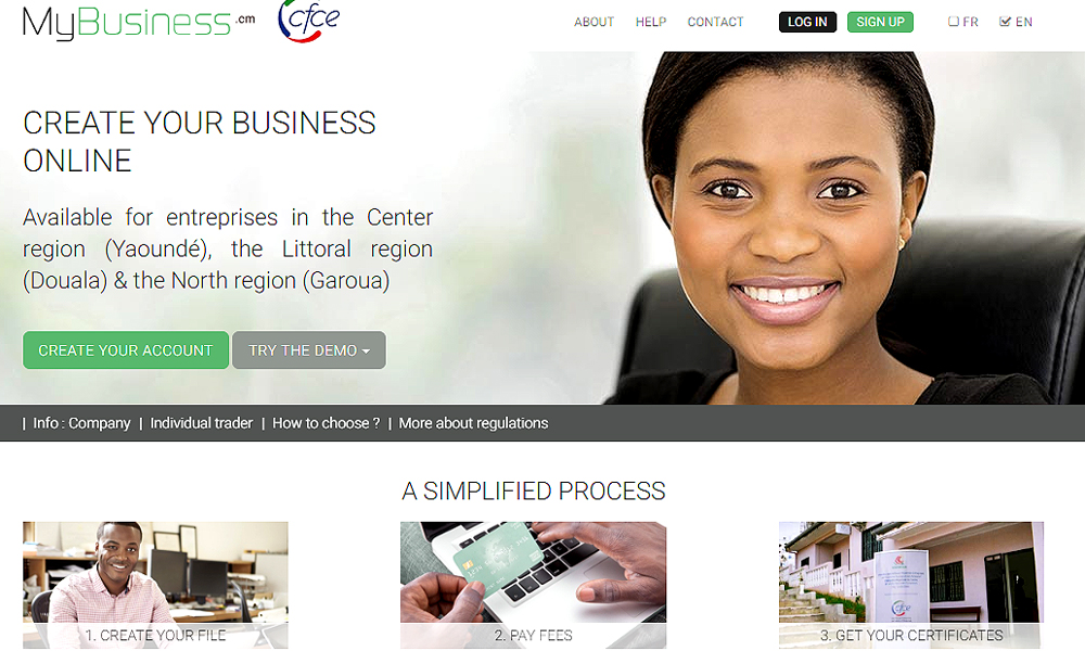 Cameroon amongst top single window online biz registration