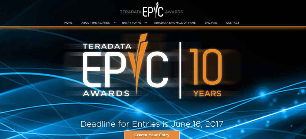 Teradata 2017 EPIC Awards open for best business cases