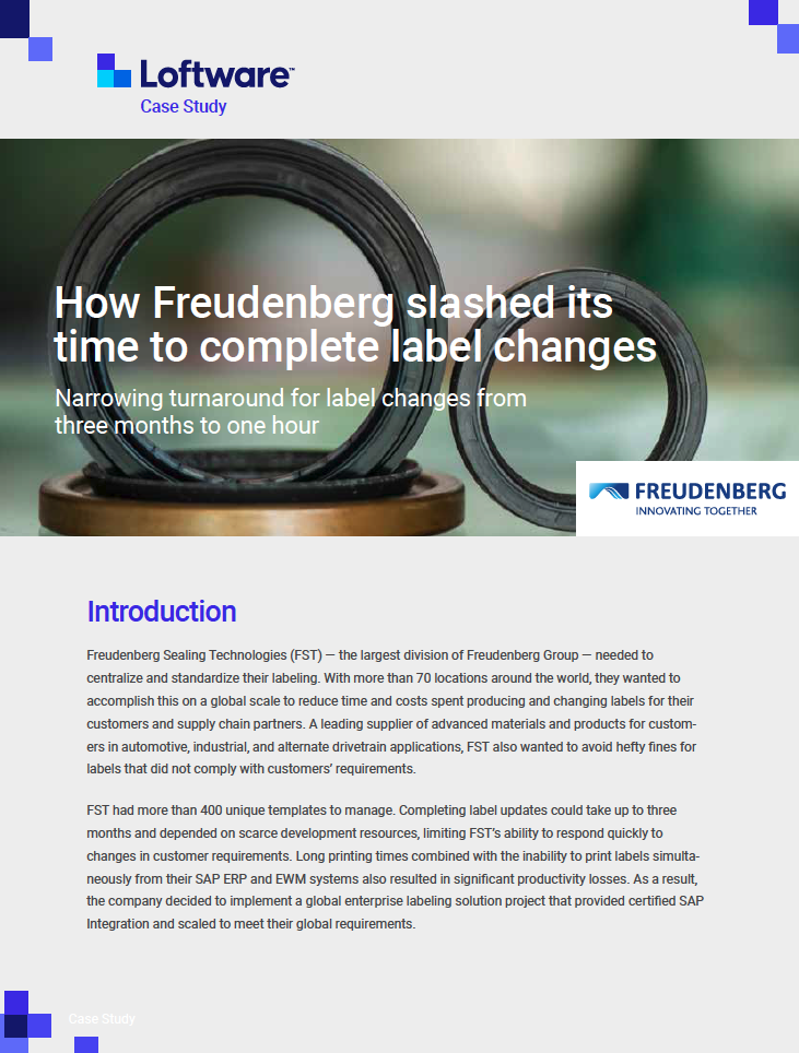 How Freudenberg Slashed the Time to Complete Label Changes Narrowing  Turnaround from 3 Months to 1 Hour – Intelligent CIO Europe