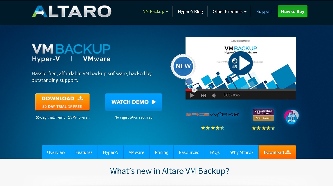 Altaro VM Backup v6 released with parity on both hypervisors