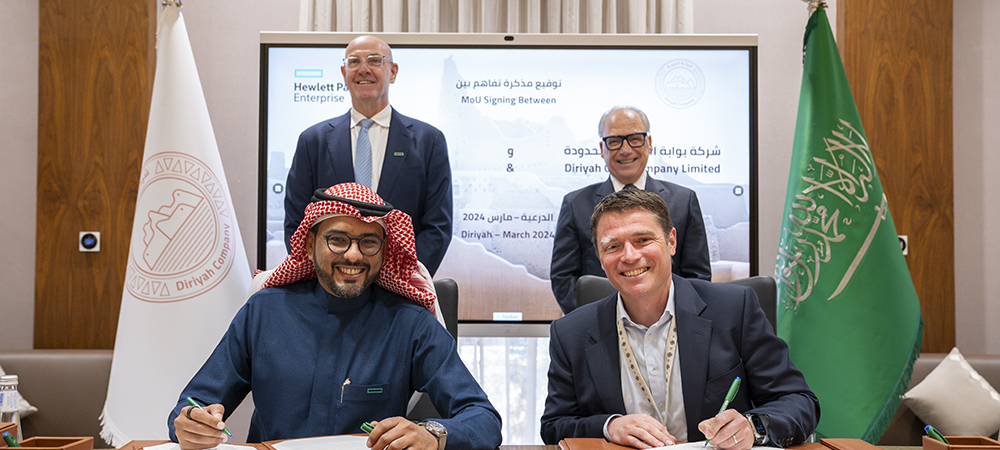 Diriyah Company and Hewlett Packard Enterprise sign MoU to enhance Diriyah’s digital infrastructure